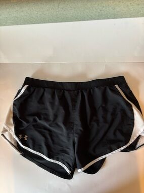 Under Armour Black and White Women’s Athletic Shorts